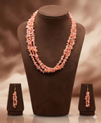 3 line rice pearls orange