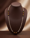 Color Beaded Long Freshwater Pearl Taar Mala