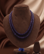 Midnight Cascade Layered Bead Necklace