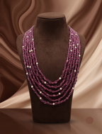 Rose Wine Luxe Layered Necklace