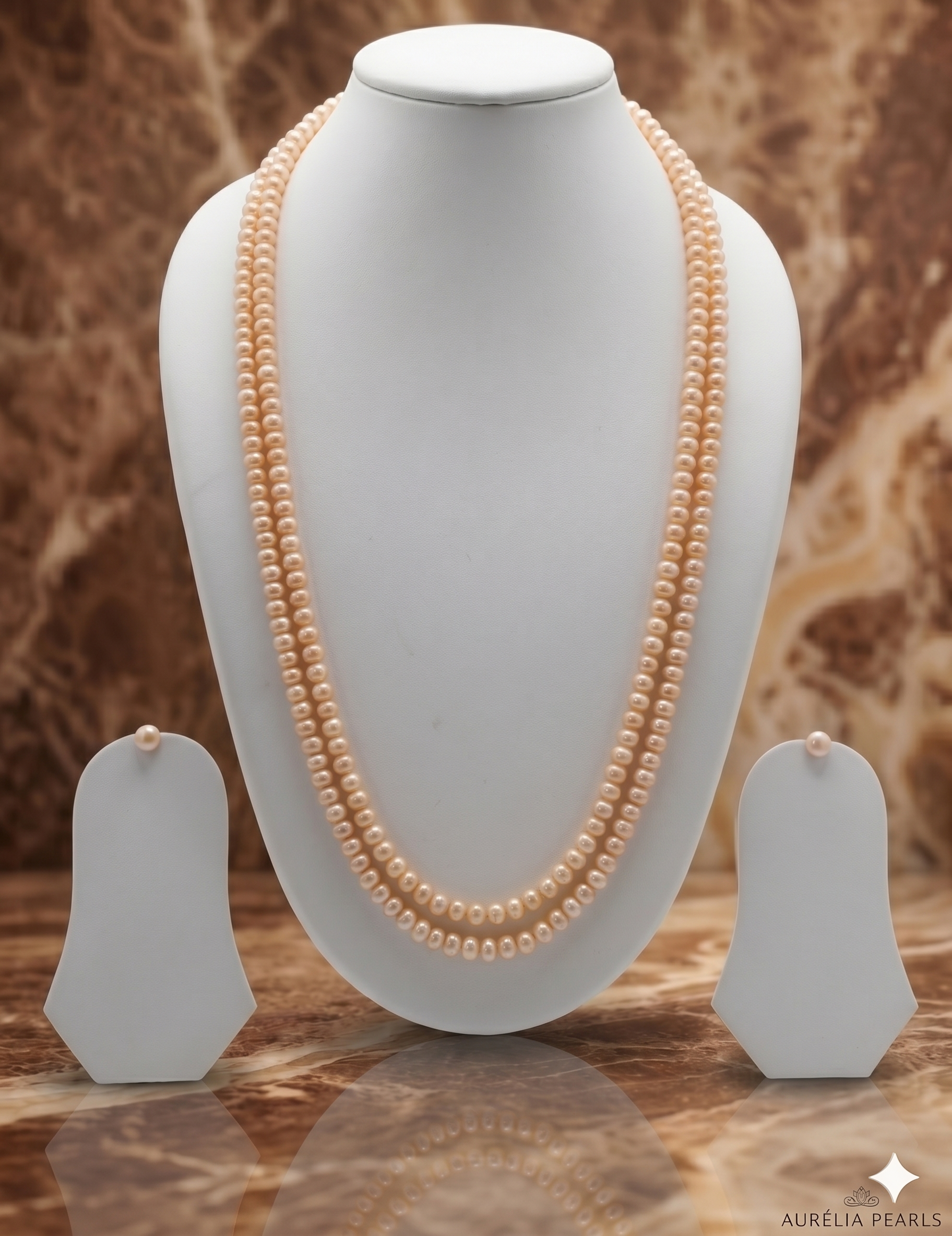 Garden Bloom Layers Pearls Necklace