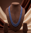 Ocean Cascade , Layered Sapphire Beads Necklace