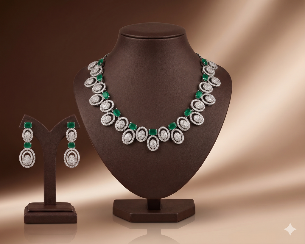 CZ Necklace Set