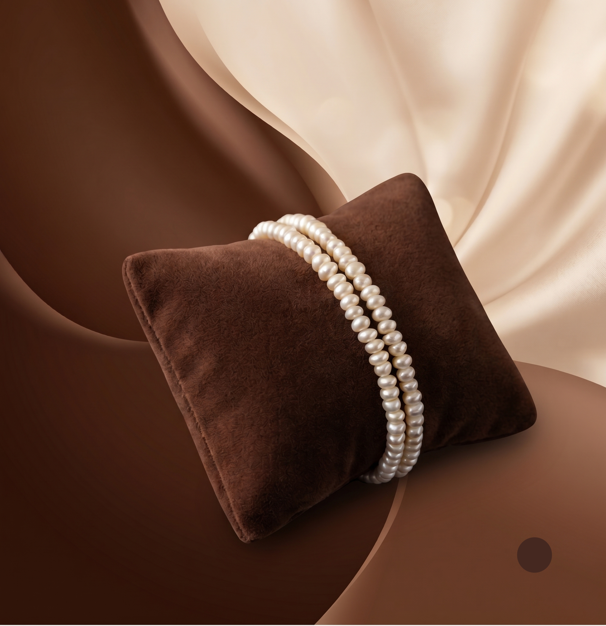 Classic Twin Strand Pearl Bracelet