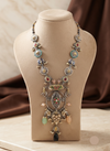 Silver Nakhra Moon Long Necklace