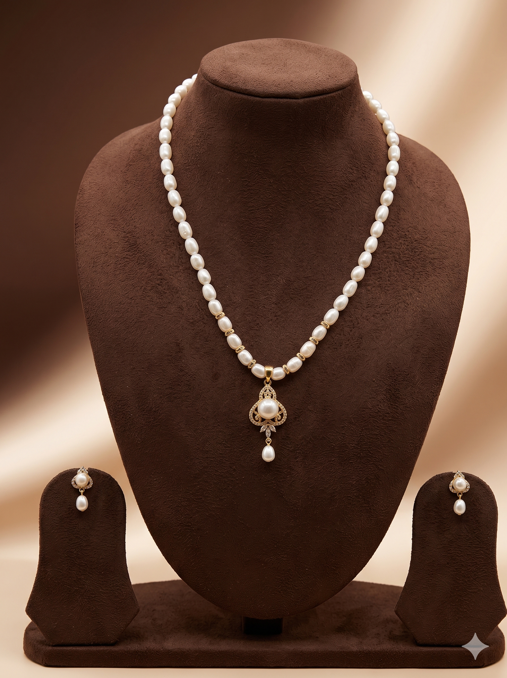 Celeste Charm Freshwater Pearl Pendant Set