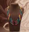 Rainbow Elegance  Gradient Multi-Strand Gemstone Necklace