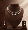 White CZ Necklace Set