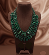 Emerald Mirage  Multi-Layered Green Gemstone Necklace