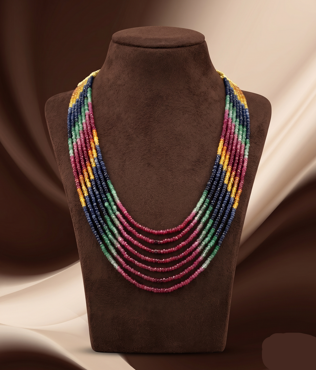 Kaleido Spark Multi-Strand Beaded Necklace