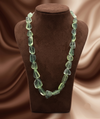 Forest Charm  Raw Tumbled Green Gem Necklace