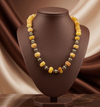 Amber Harmony Beaded Necklace