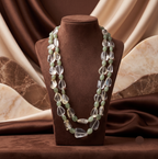 Dewdrop Harmony Dual-Strand Beaded Necklace