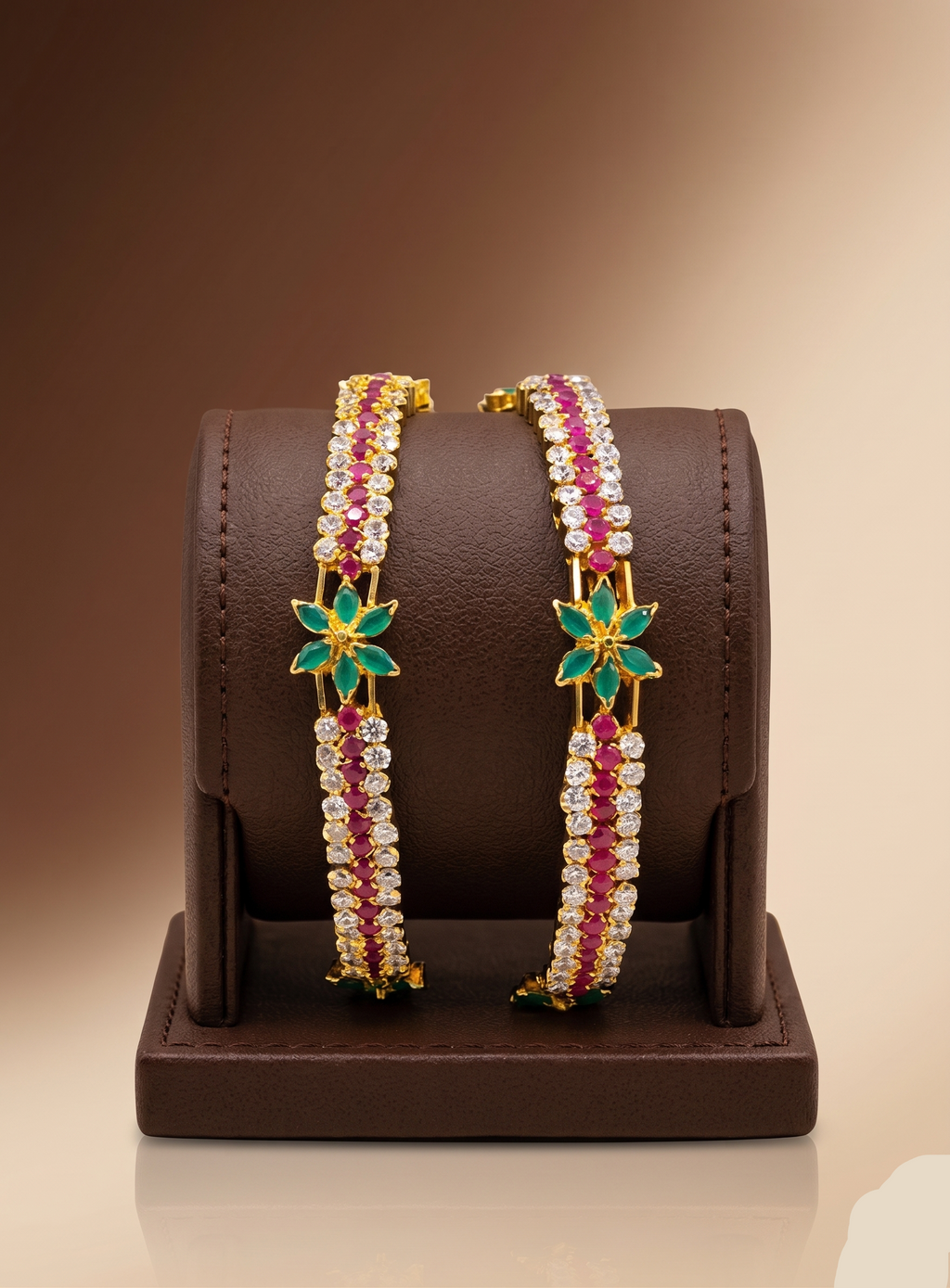 Floral Festive Charm Bangles