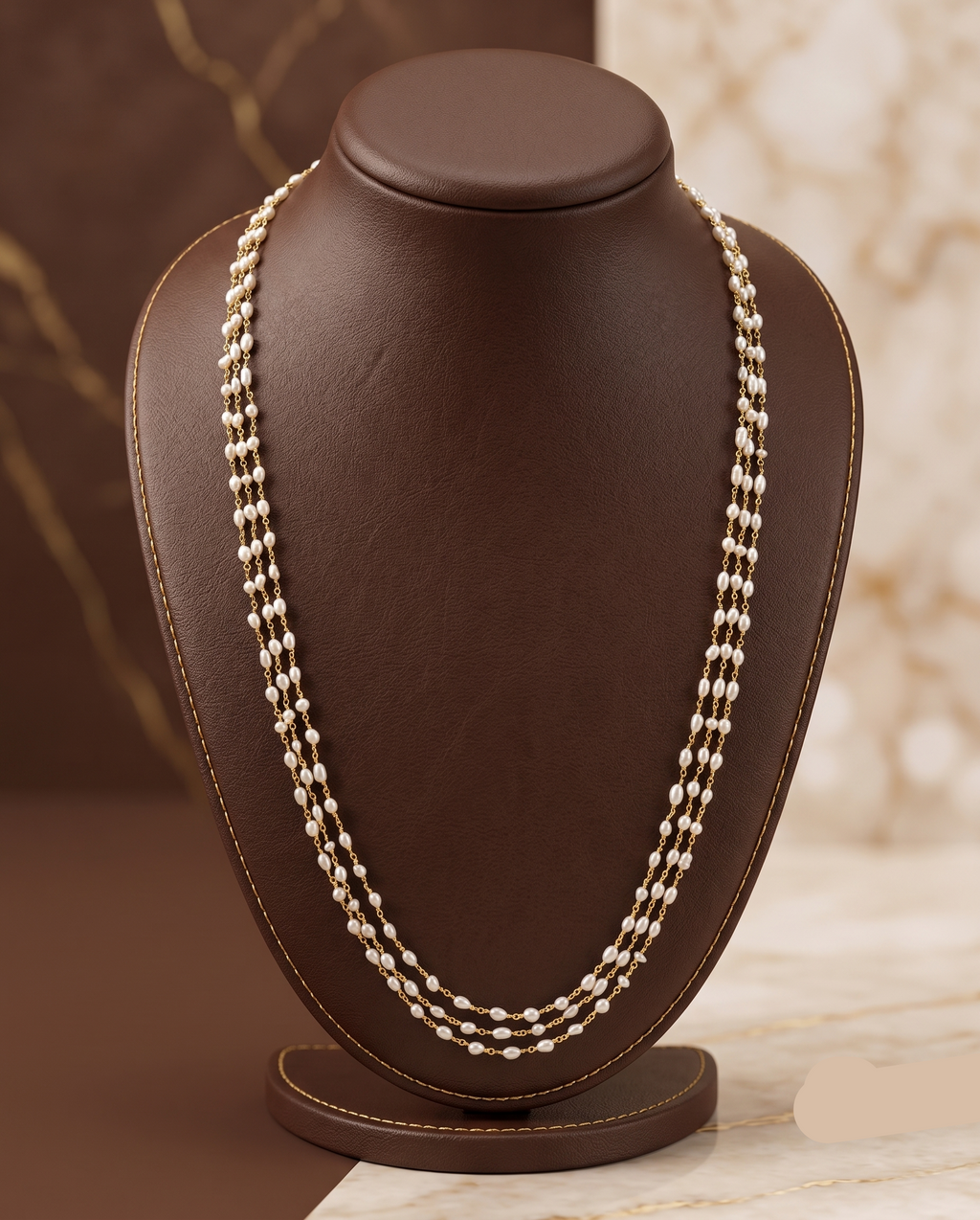 Regal Grace Pearl Taar Mala – Classic Multi-Layered Elegance