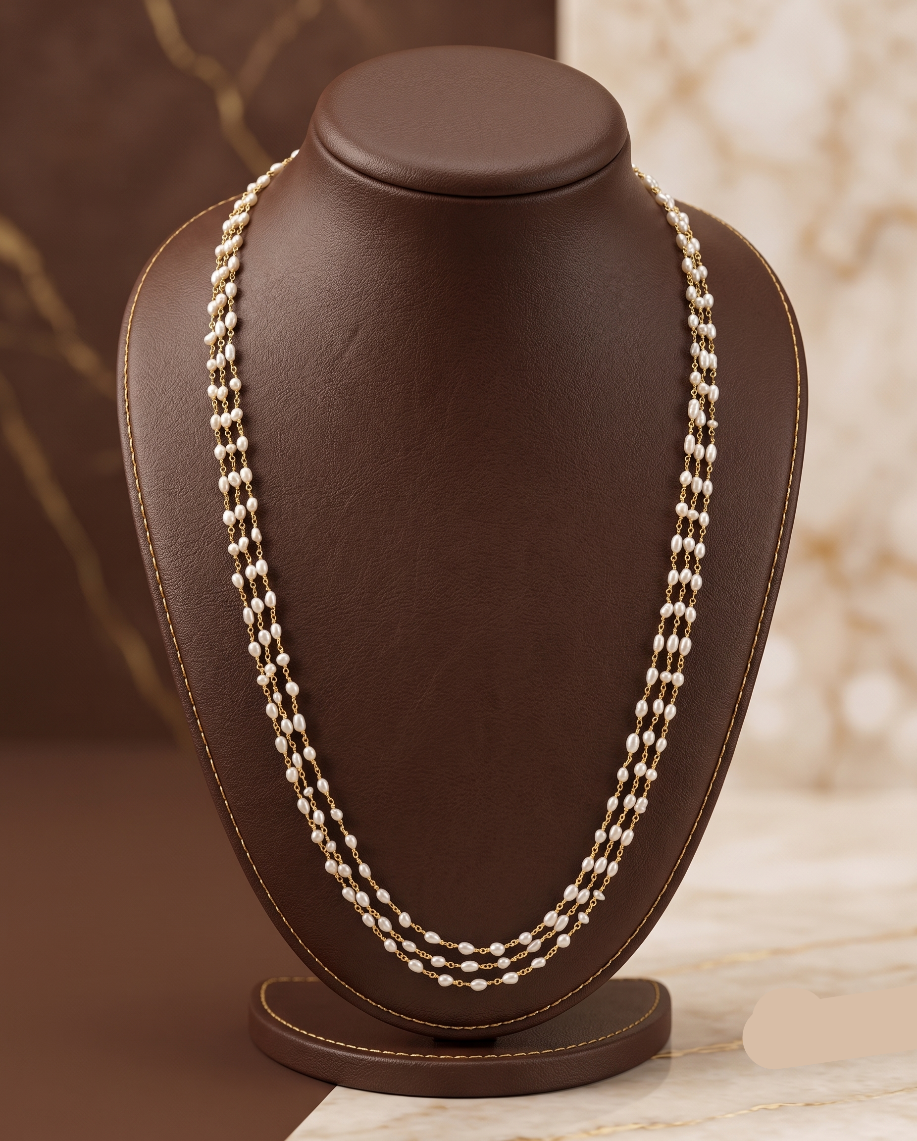 Regal Grace Pearl Taar Mala – Classic Multi-Layered Elegance