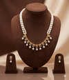 White Freshwater Pearl Pendant Necklace Set
