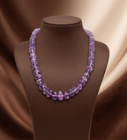 Amethyst Glow Faceted Necklace