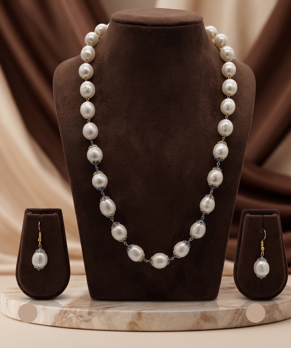 Blue Bloom Freshwater One Line Pearl Jewellery