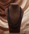Noir Facet Single-Strand Necklace