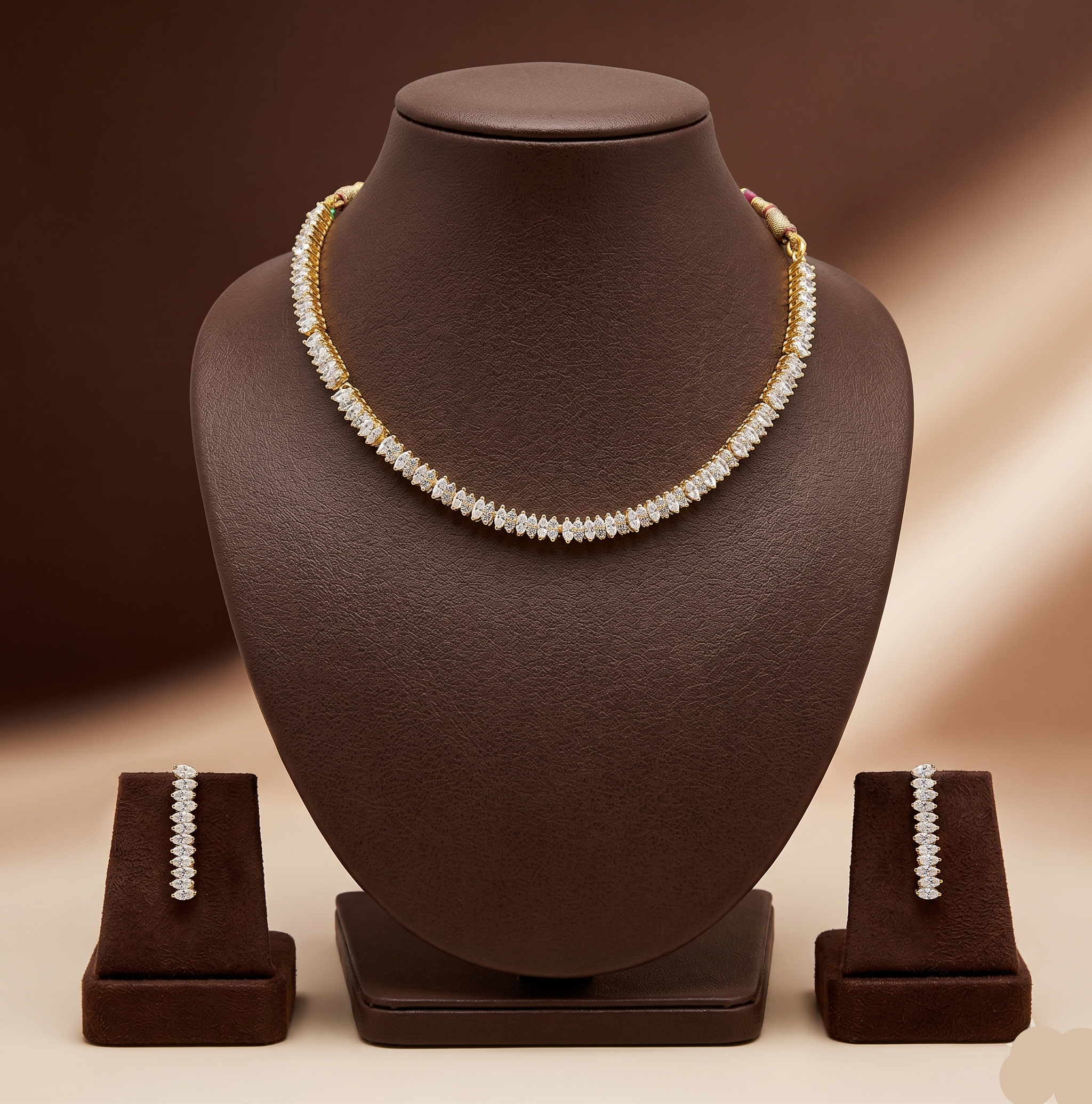 White CZ Necklace Set