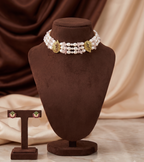 Royal Heritage 3-Line Pearl & Pink Gem Choker