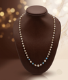Freshwater Pearl Taar Mala with Turquoise Beads