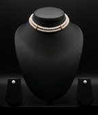 Classic Elegance Double-Strand Pearl Choker Set