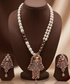 Twilight Elegance Multi-Strand Pearl Pendent Set