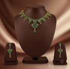 Green Emerald Necklace Set