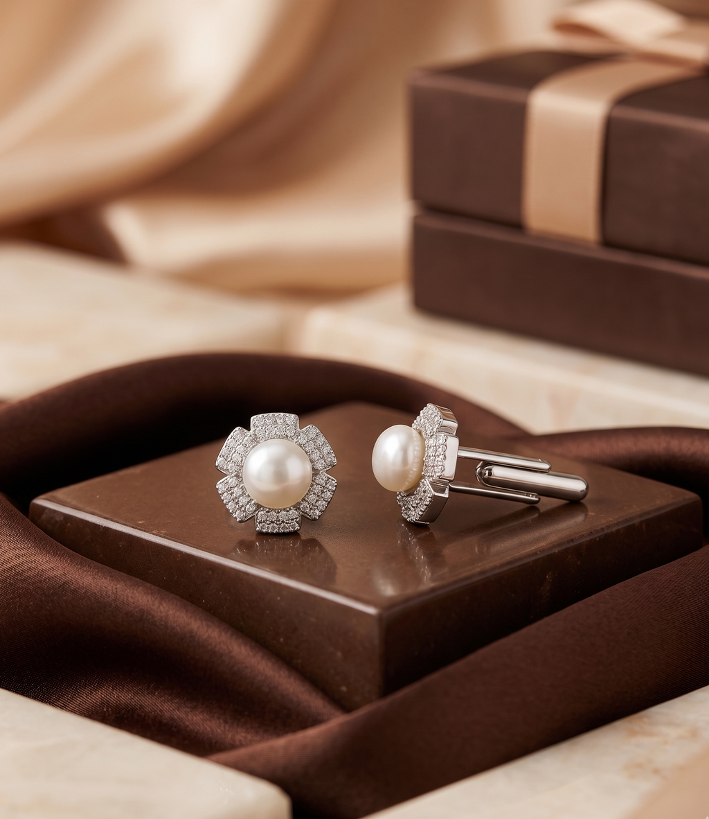 The Pearl Floretta Cufflinks