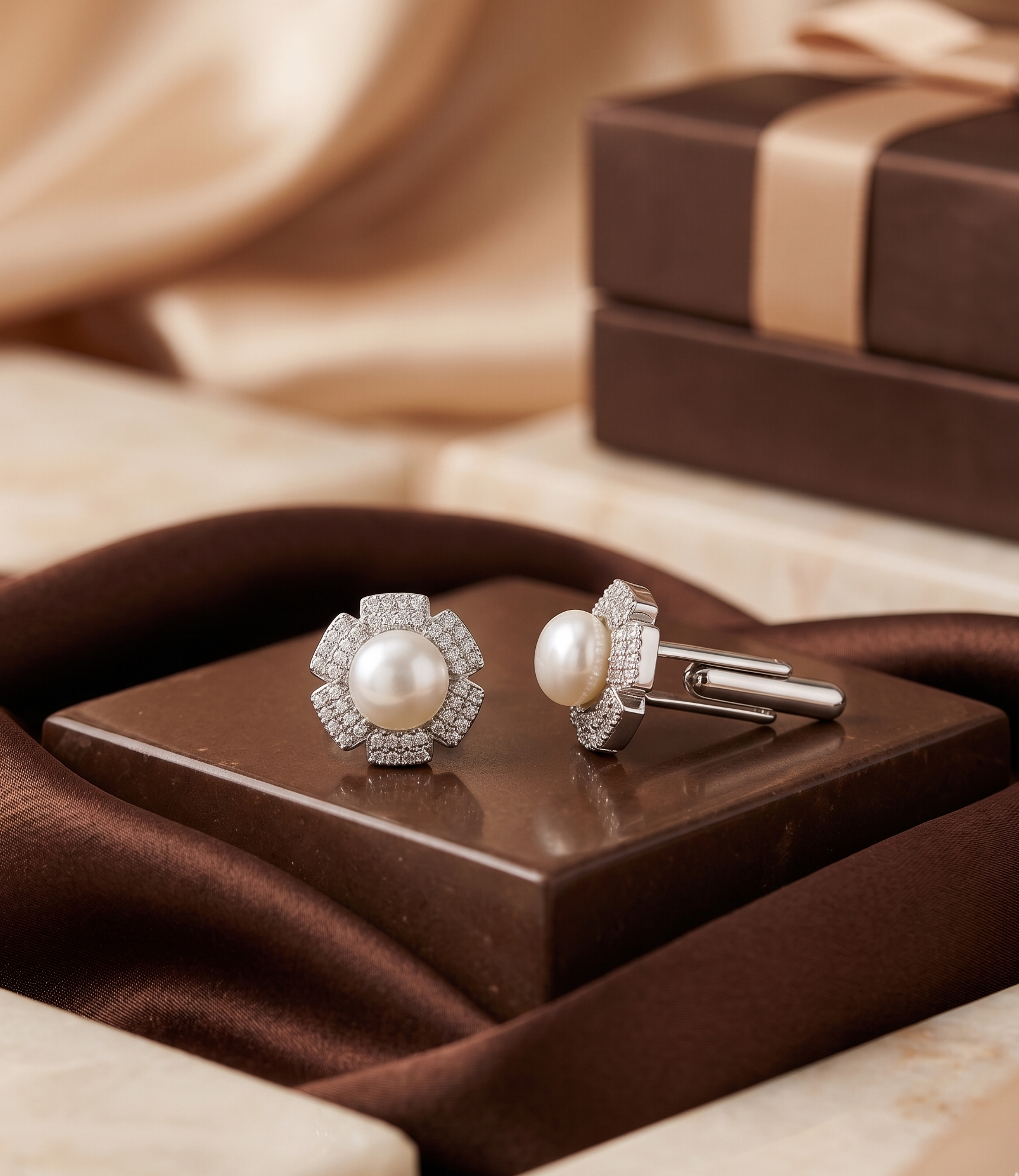 The Pearl Floretta Cufflinks