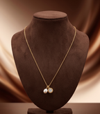 Golden Pearl Charm Pendant Chain