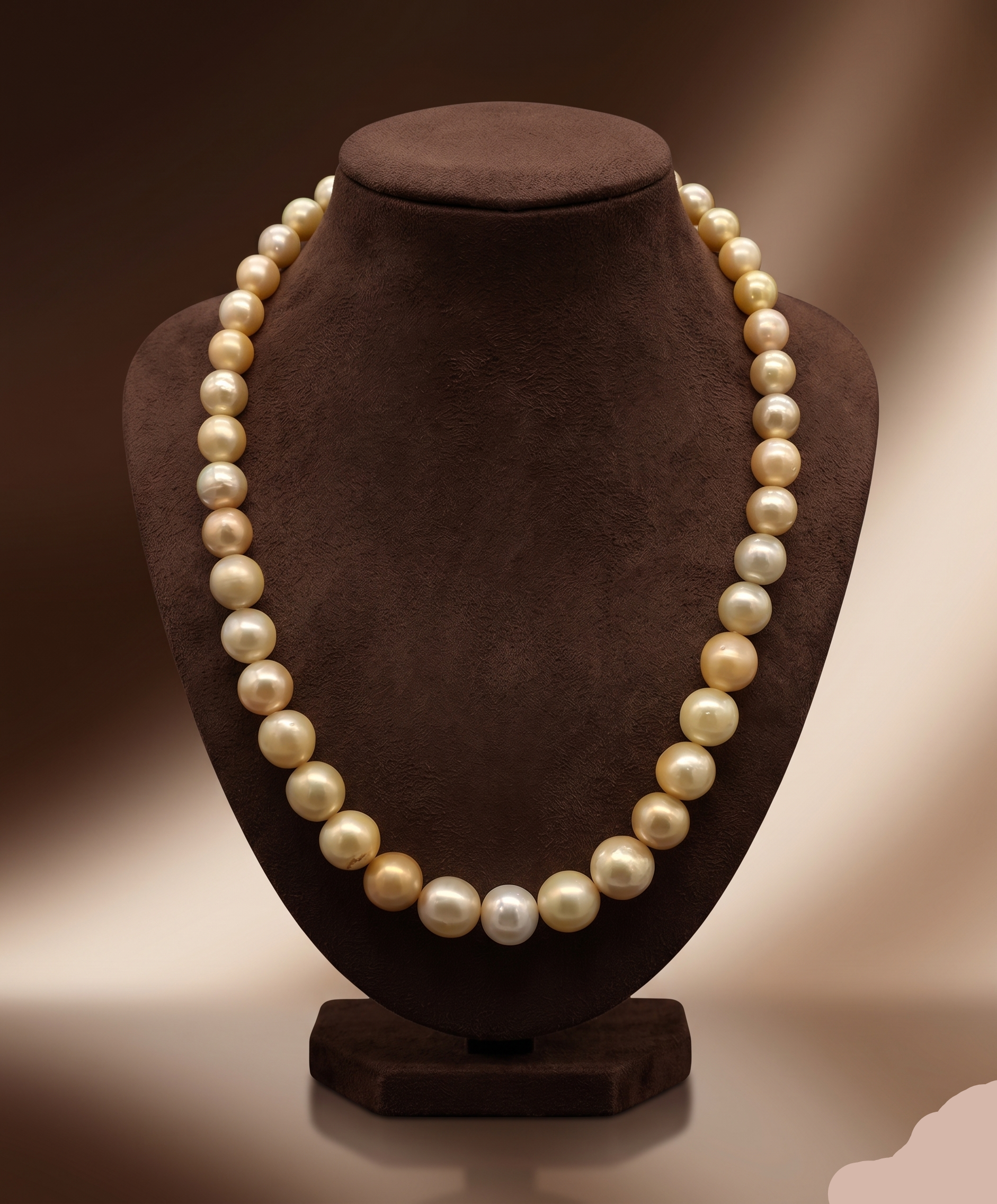 Golden Classic South Sea Pearl One-Line Mala