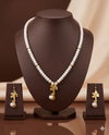 Golden Clover Freshwater Pearl Necklace & Earrings Set