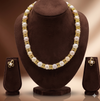 Golden Harmony Freshwater Pearls Pendant Set