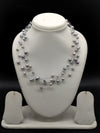 Grey freshwater pearl fancy mala necklace for women