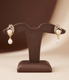 Intricate pearl drop earrings for women