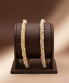  Irregular Pearl Gold Bangles – Textured Classic