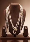 Ivory Drift Knotted Freshwater Pearl Necklace