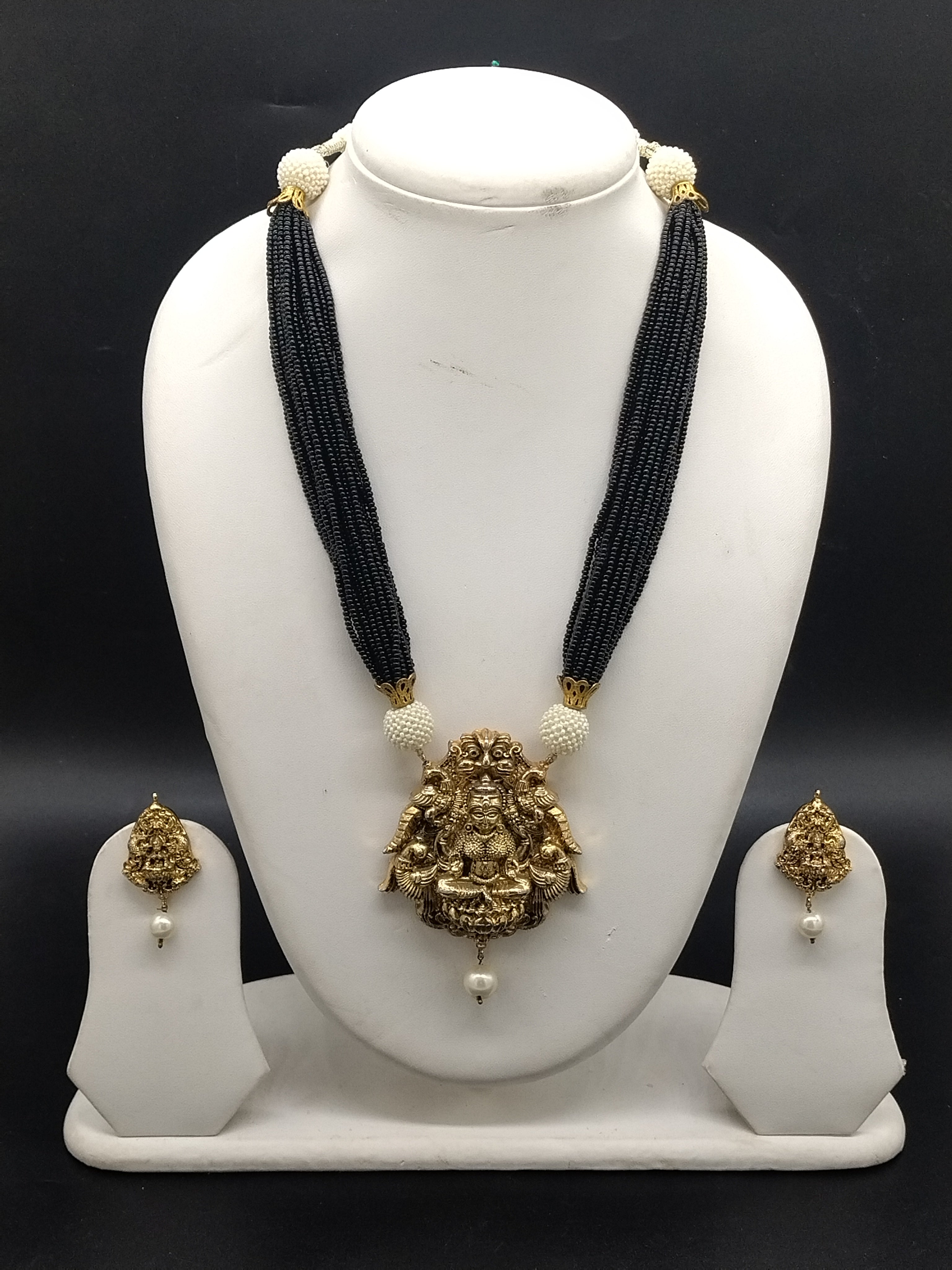 Lakshmi antique fancy mala jewellery set for women