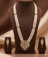 Light Pink Bloom Regal Pearl Pendent Set