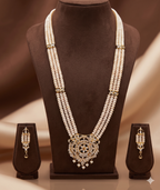 Light Pink Bloom Regal Pearl Pendent Set