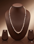 Long-Strand Graduated Freshwater Pearl Necklace & Earrings