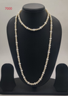 Moonloop Classic freshwater pearl necklace with off white pearls in continuous loop design