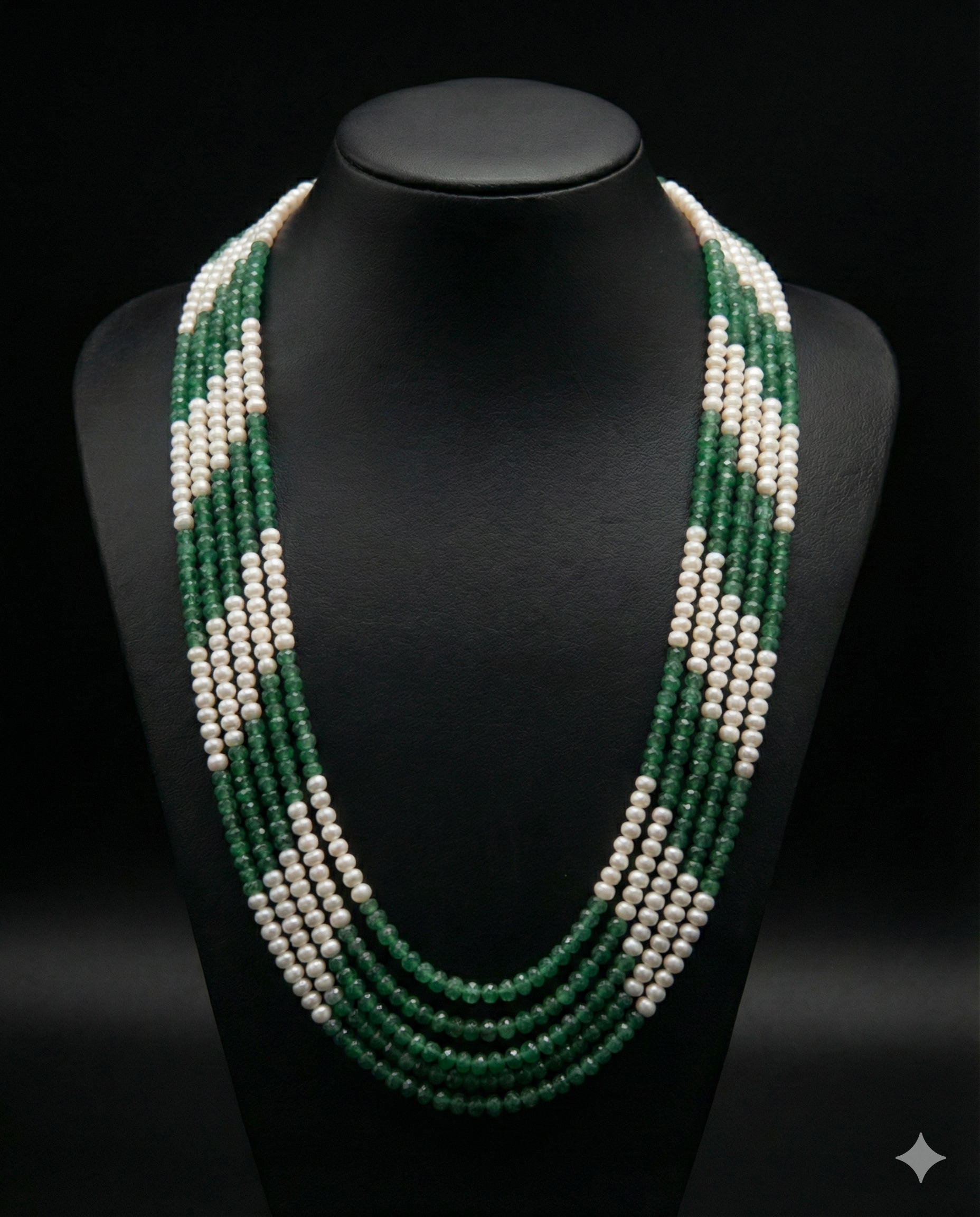 Multi-Strand Beaded Necklace