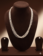 Multi-Strand Freshwater Rice Pearl Necklace Set