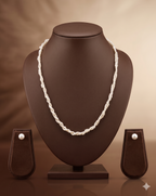 Multi Strand Freshwater Pearl Necklace & Earrings Set