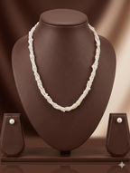 Multi Strand Freshwater Pearl Necklace & Earrings Set