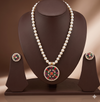 Multicolor Gemstone Freshwater Pearl Necklace & Earrings Set for Women